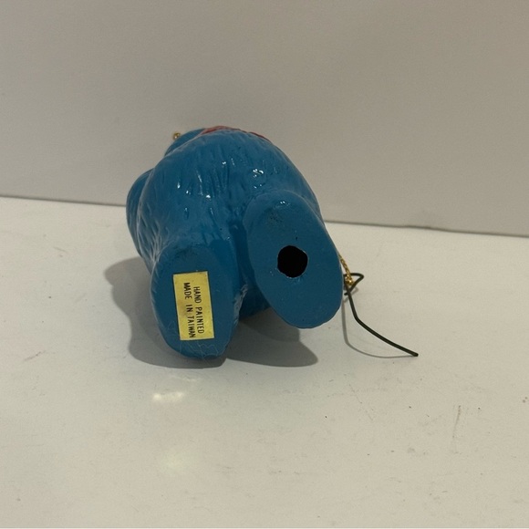 Vintage Sesame Street Cookie Monster Amd Big Ceramic Christmas Figurine Ornament - Picture 7 of 14